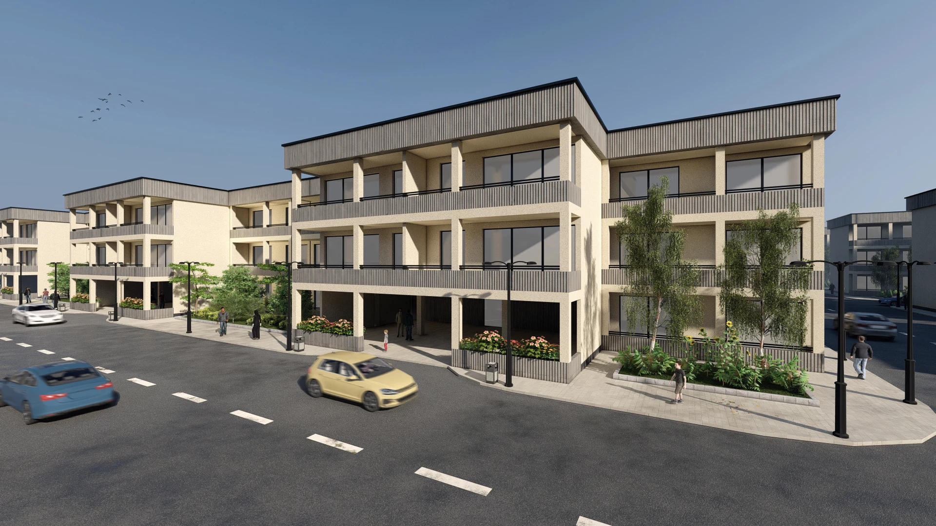 Residential development architectural visualization