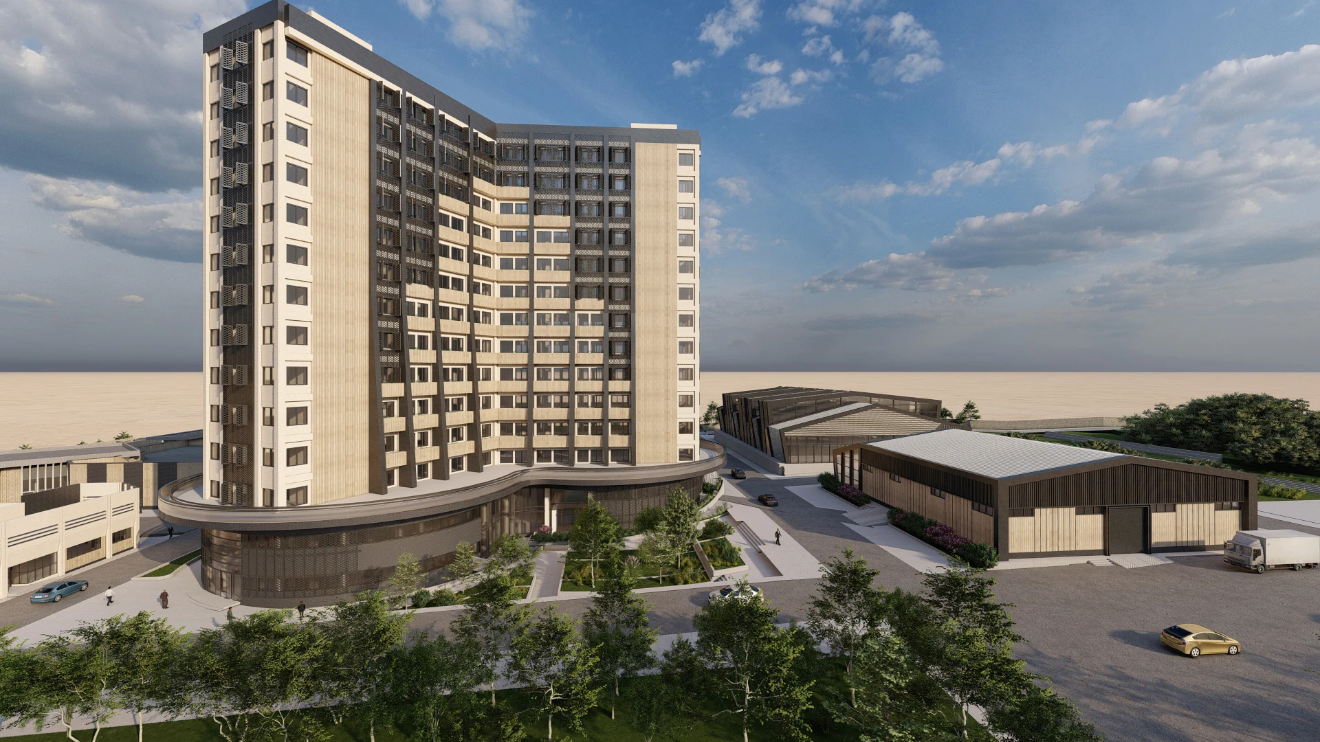 Large-scale development visualization