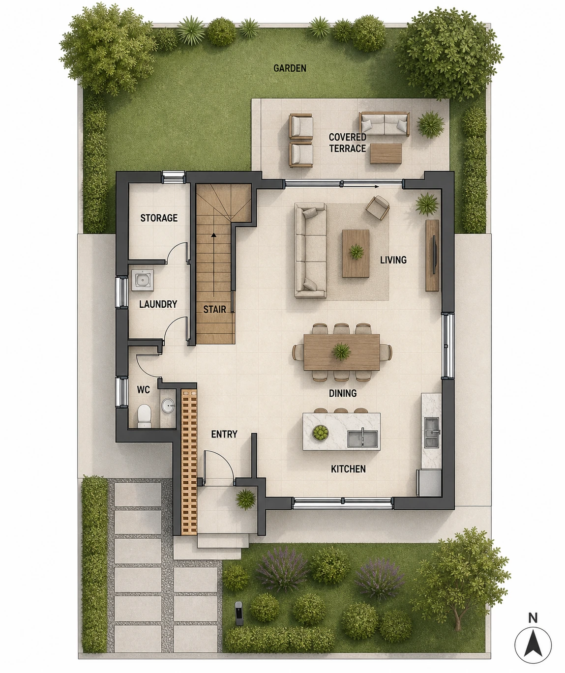 Ground-floor plan