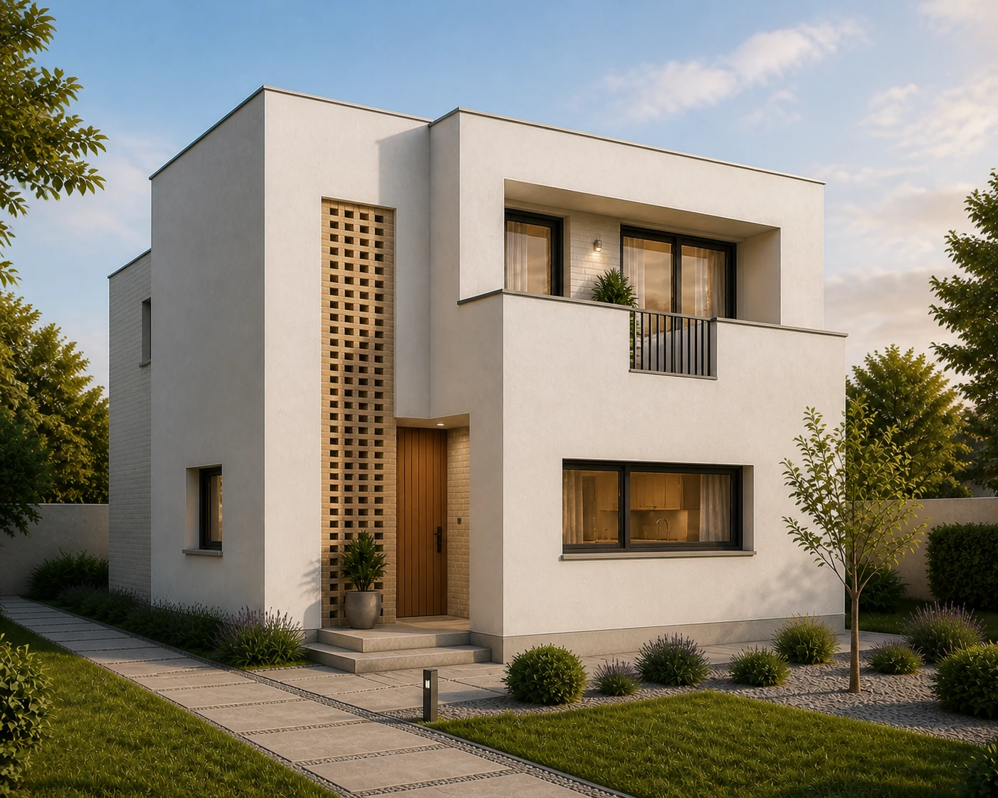 Exterior front view of Villa Laar